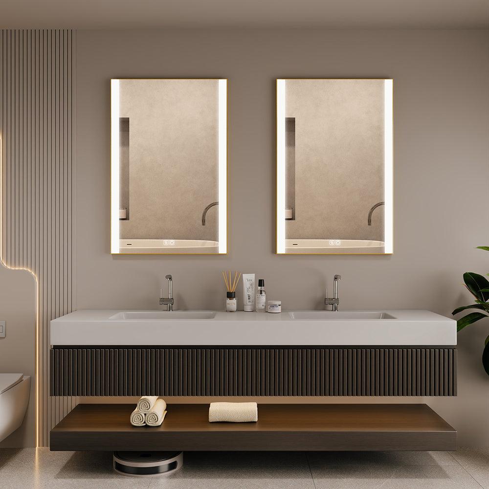 Customized left and right illuminated LED mirror with Frame