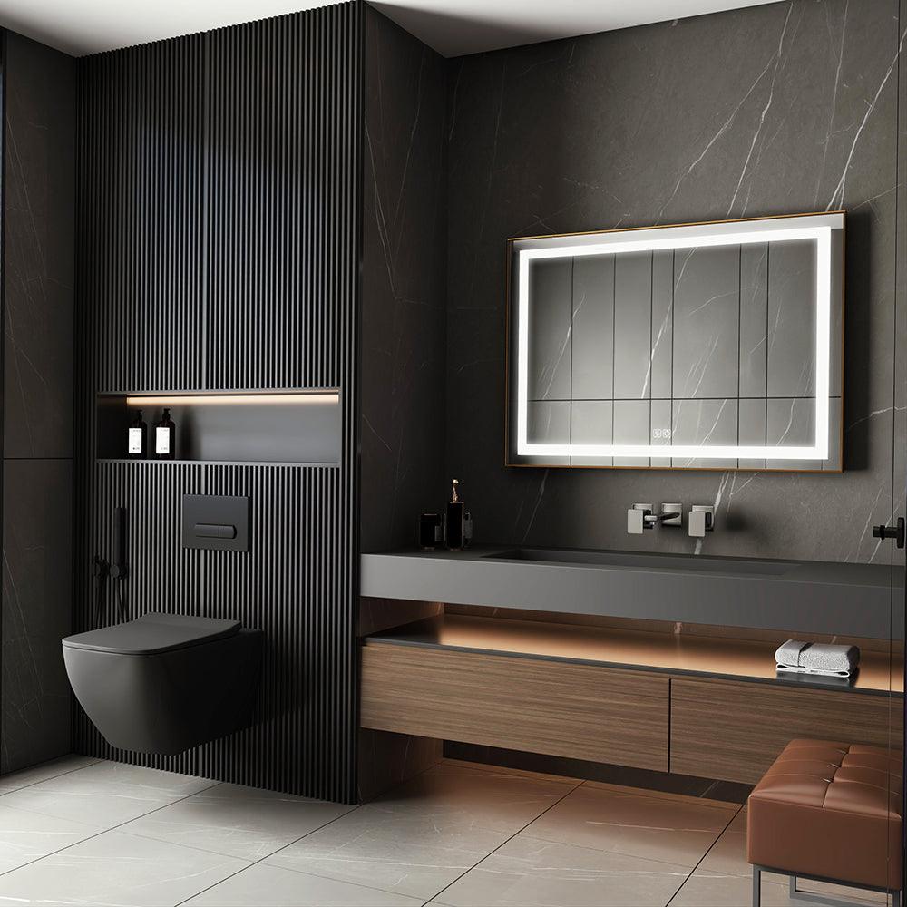 Customized illuminated LED bathroom mirror with Frame