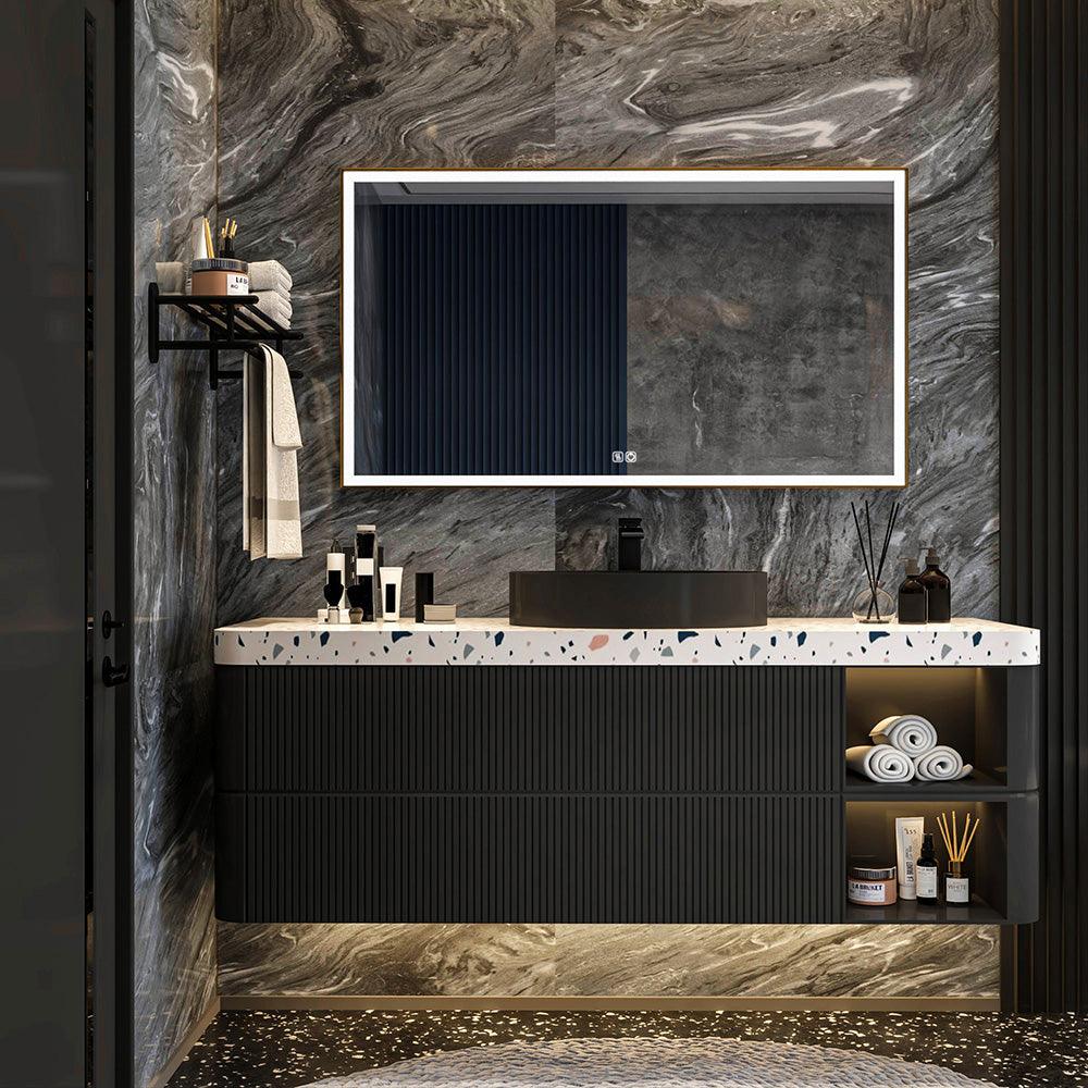 Customized illuminated LED bathroom mirror with Frame