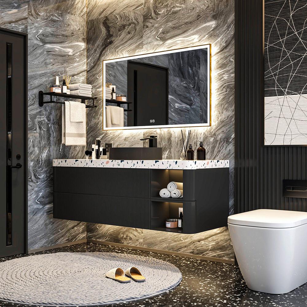 Customized illuminated LED bathroom mirror with Frame