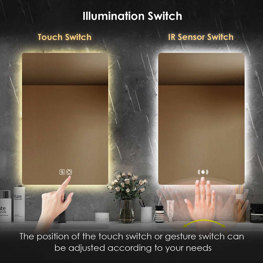 Customize Rounder LED Mirror with Backlight