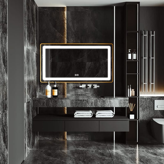 Customized illuminated LED bathroom mirror with Framed