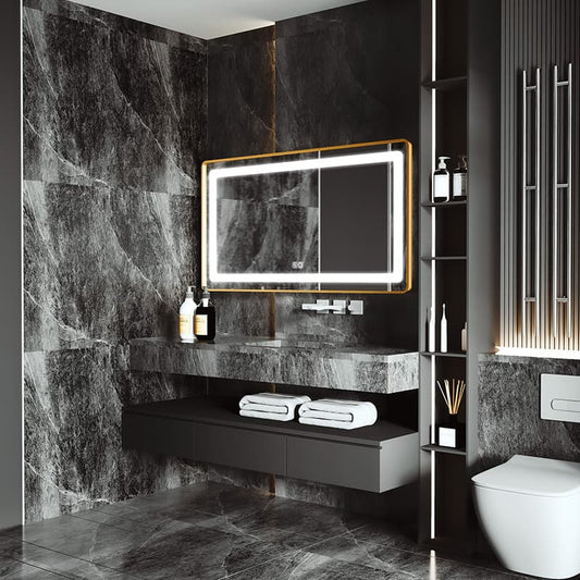 Customized illuminated LED bathroom mirror with Framed