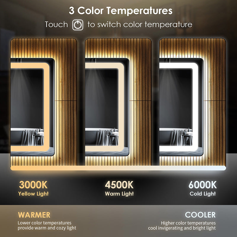 Customized illuminated LED bathroom mirror with Backlight