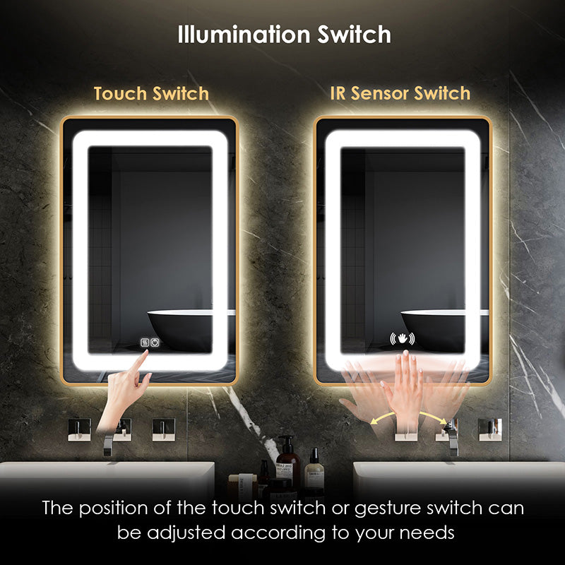 Customized illuminated LED bathroom mirror with Backlight