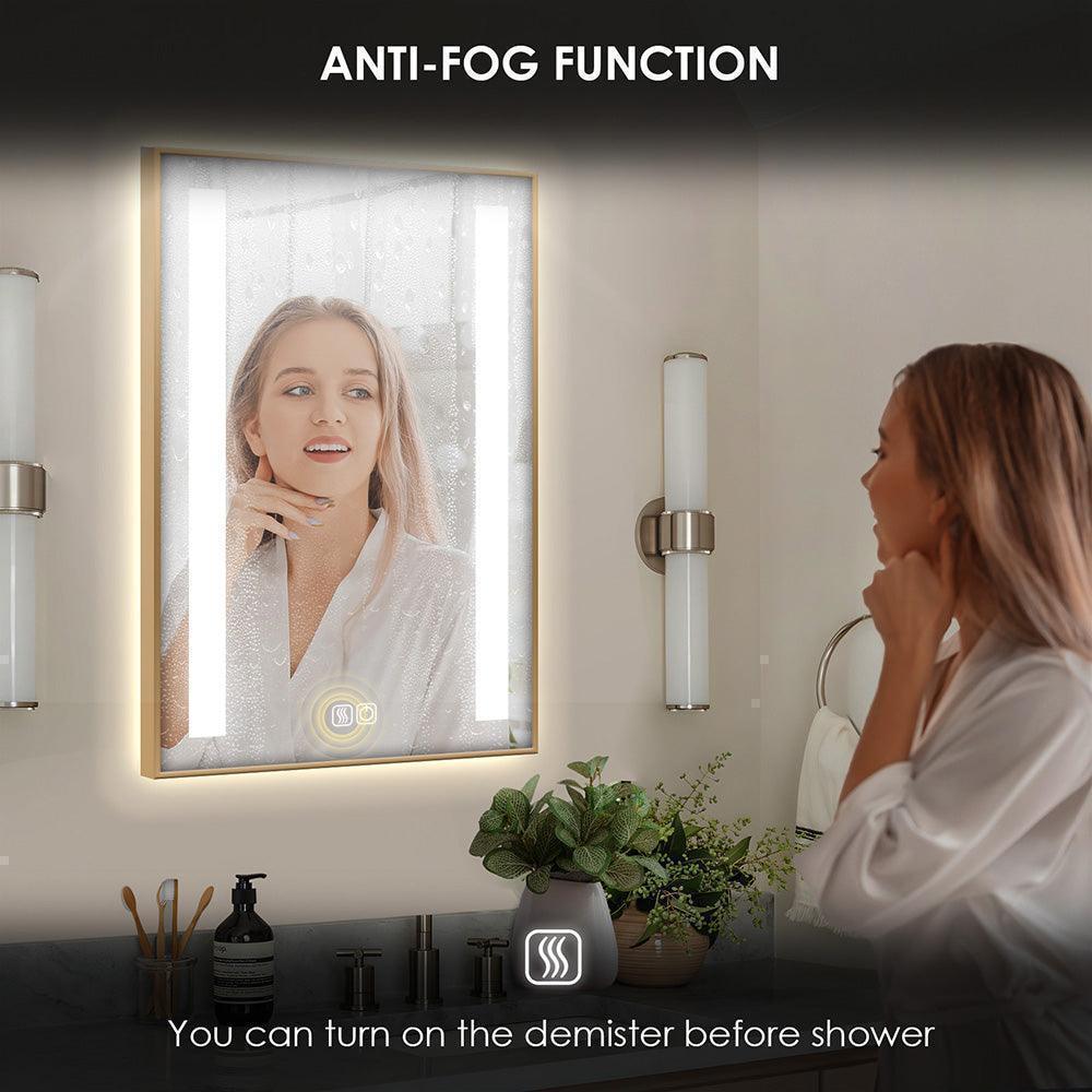 Customized illuminated LED bathroom mirror