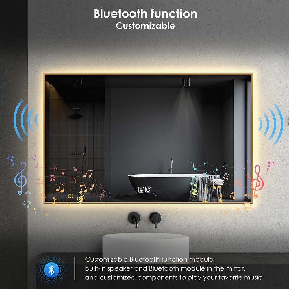 Customized left and right illuminated LED mirror with Frame