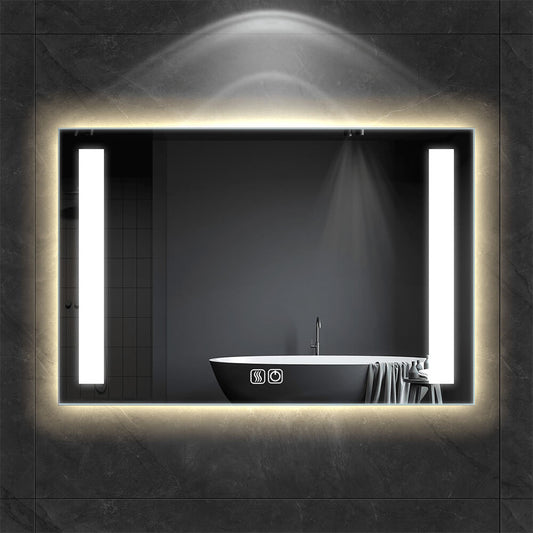 Customized left and right illuminated LED mirror