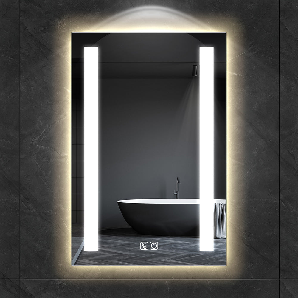 Customized left and right illuminated LED mirror