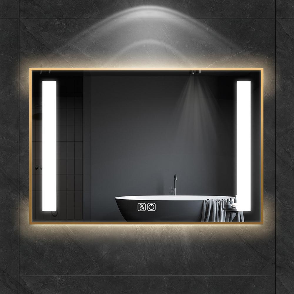 Customized left and right illuminated LED mirror with Frame