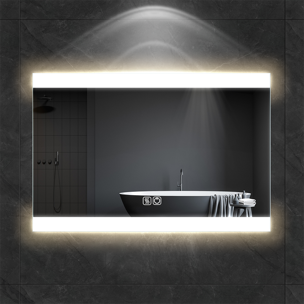 Customized illuminated LED bathroom mirror