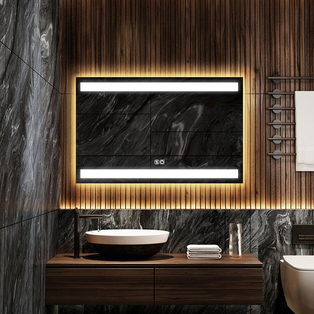 Customized up and down illuminated LED mirror