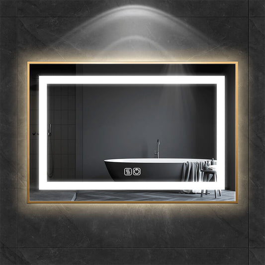 Customized illuminated LED bathroom mirror with Frame