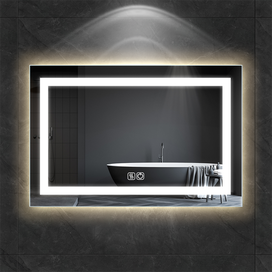 Customized illuminated LED bathroom mirror