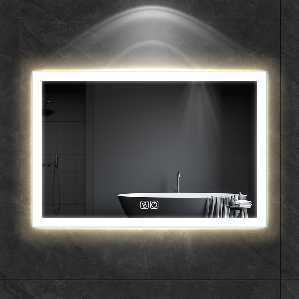 Customized illuminated LED bathroom mirror