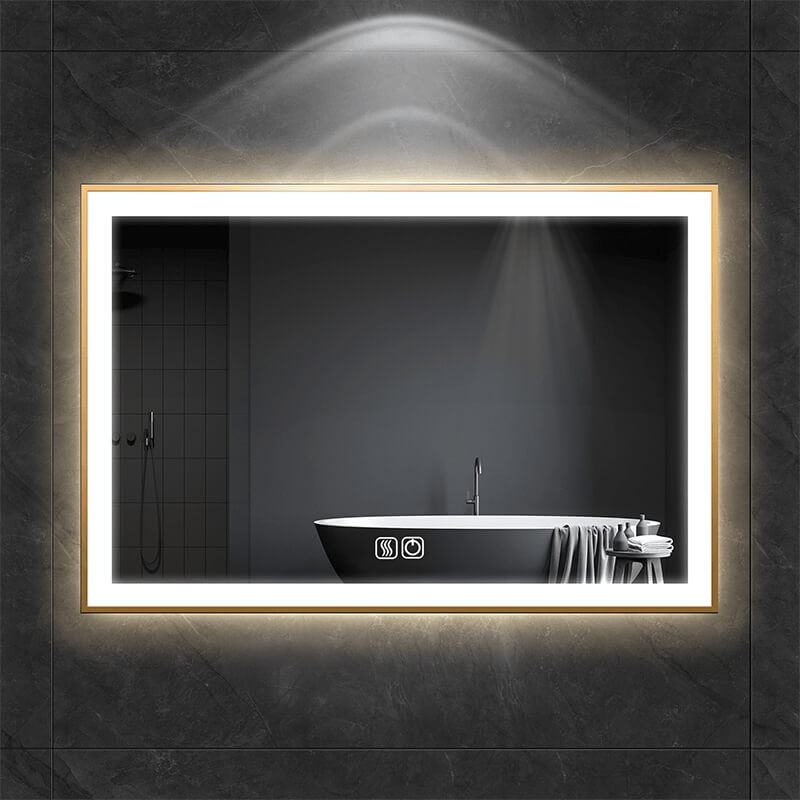 Customized illuminated LED bathroom mirror with Frame