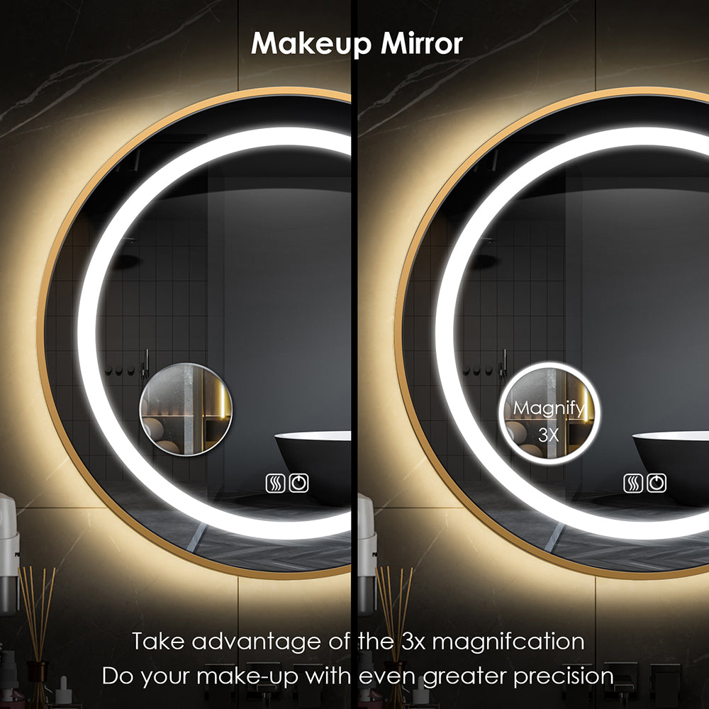 TALLDESI Custom Round LED Mirror