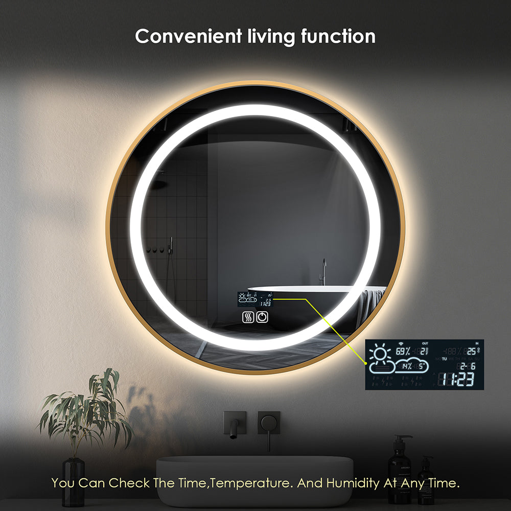 TALLDESI Custom Round LED Mirror