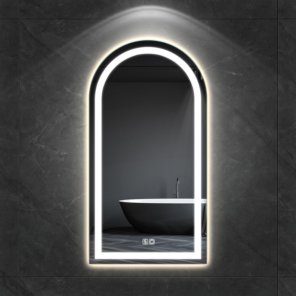 TALLDESI Customized Arched LED Bathroom Mirror