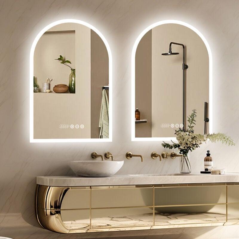 Customized Arched LED Bathroom Mirror