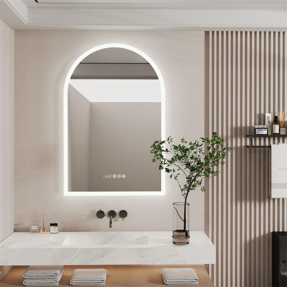 Customized Arched LED Bathroom Mirror