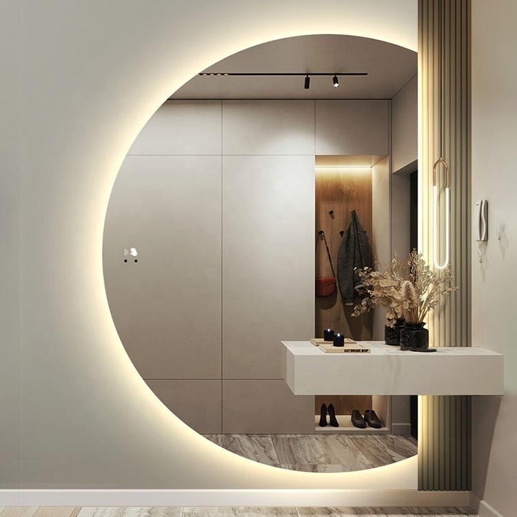 TALLDESI Custom D-Shaped led Mirror with Backlight