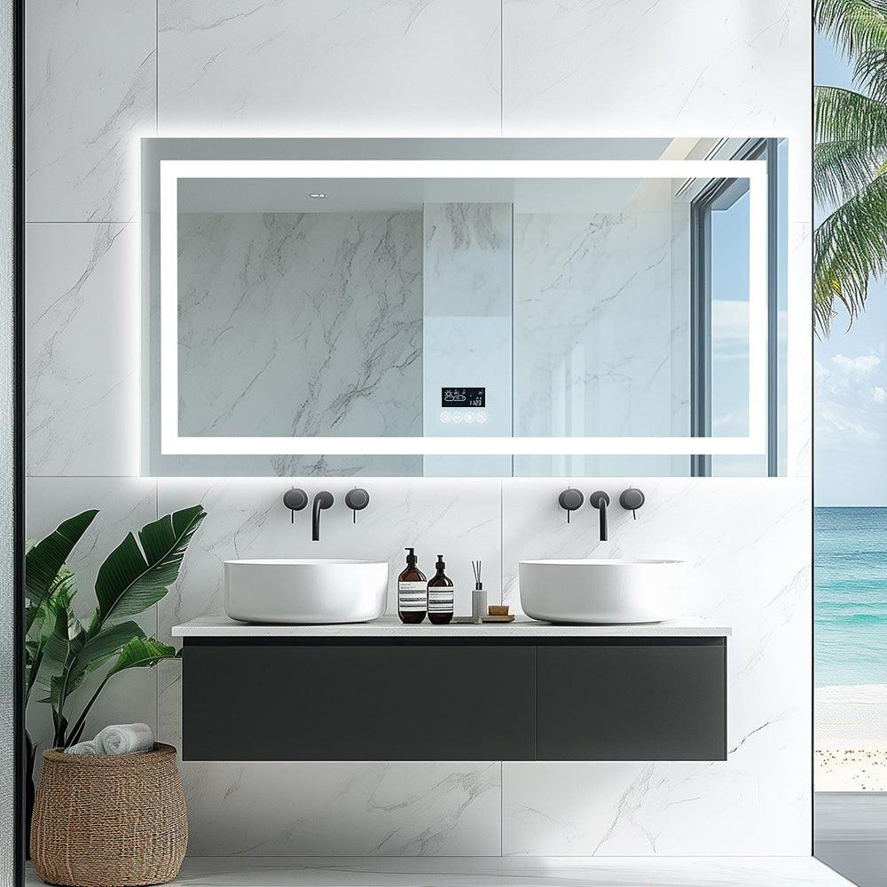 Customized illuminated LED bathroom mirror